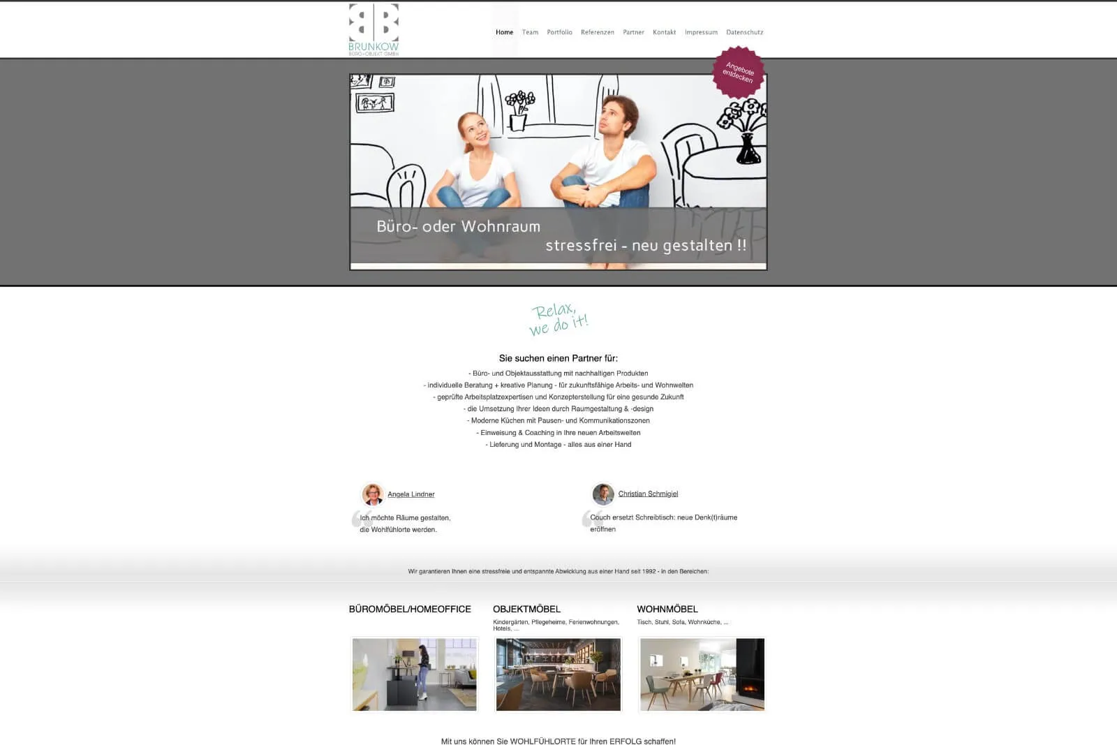 Alte website screenshot